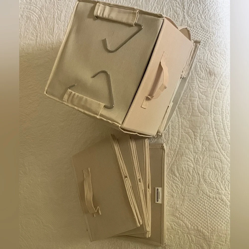 Container Store canvas closet storage